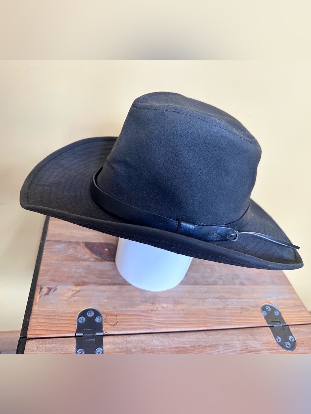 Vintage Youth Wide-Brim Fedora Cow-boy Cow-Girl Western Ranch Hat